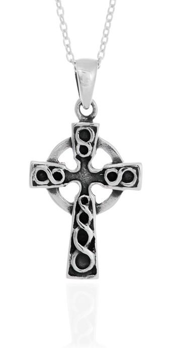 Celtic Cross Charm Necklace - celticgoods