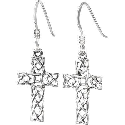 Celtic Cross Earrings - celticgoods