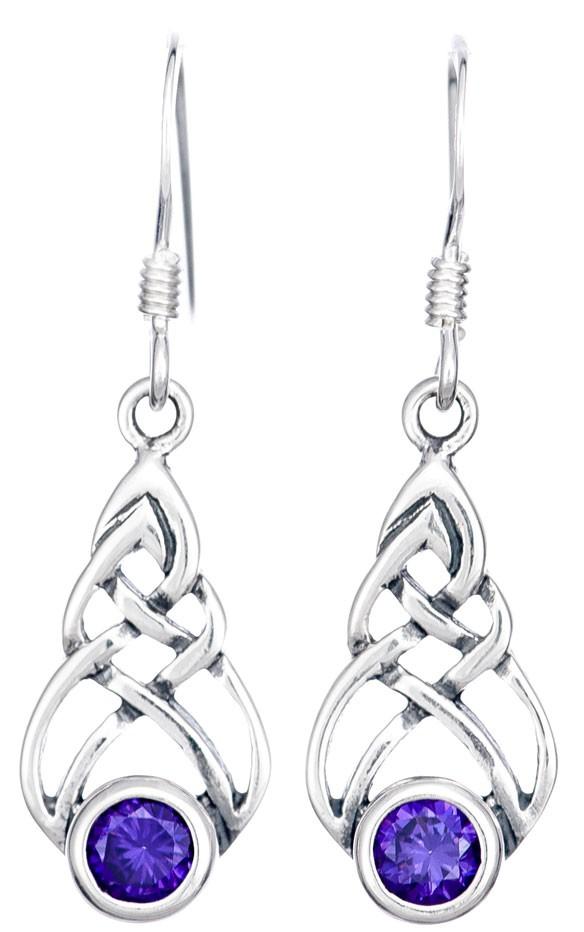 Celtic Knotwork Stone Earrings - celticgoods