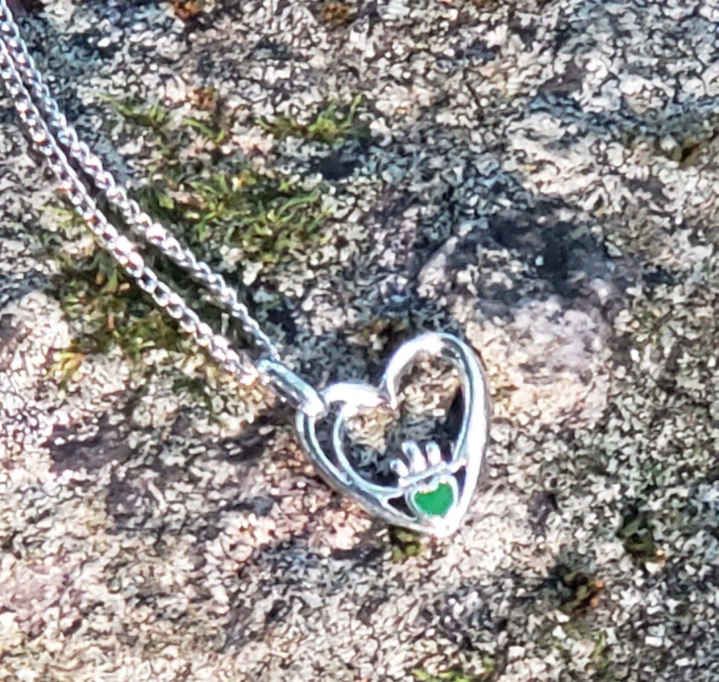 Claddagh and Celtic Heart Pendant Necklace - celticgoods