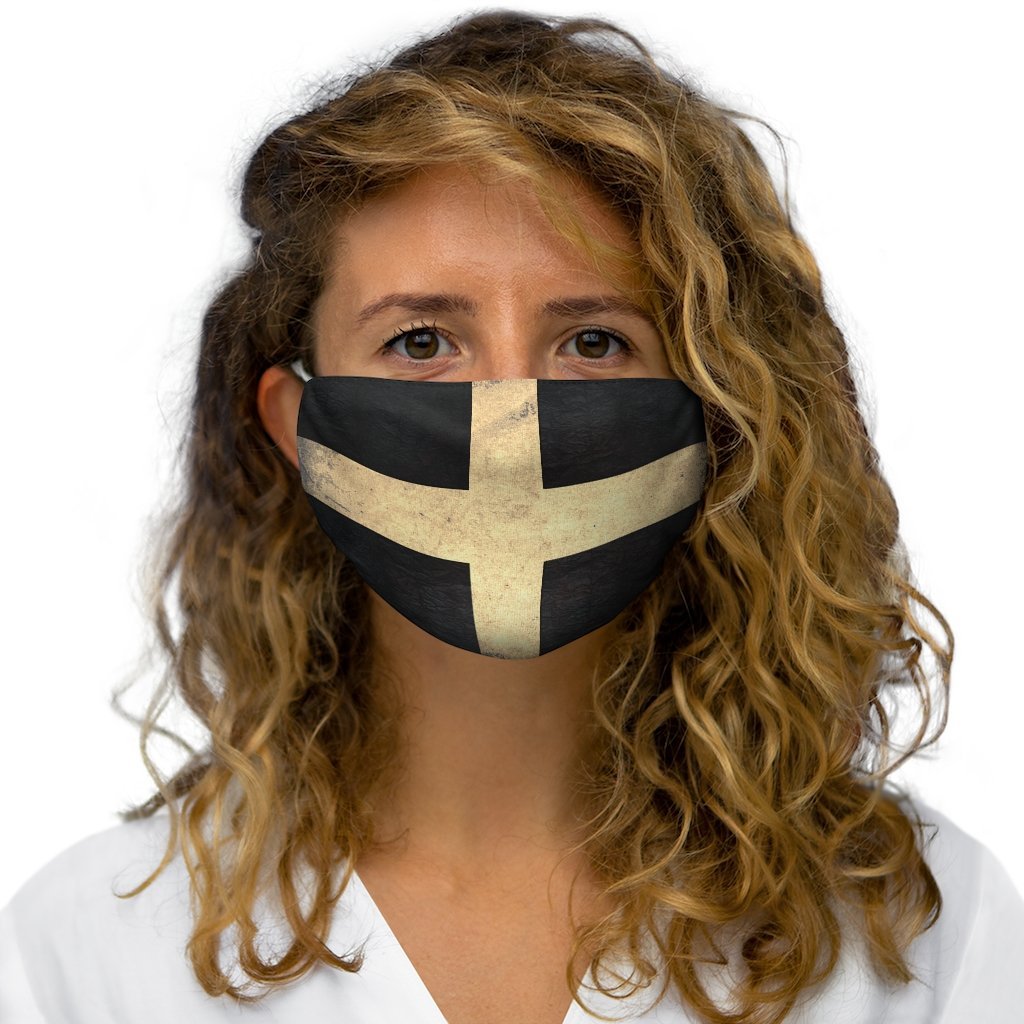 Distressed Cornish Polyester Face Mask - celticgoods