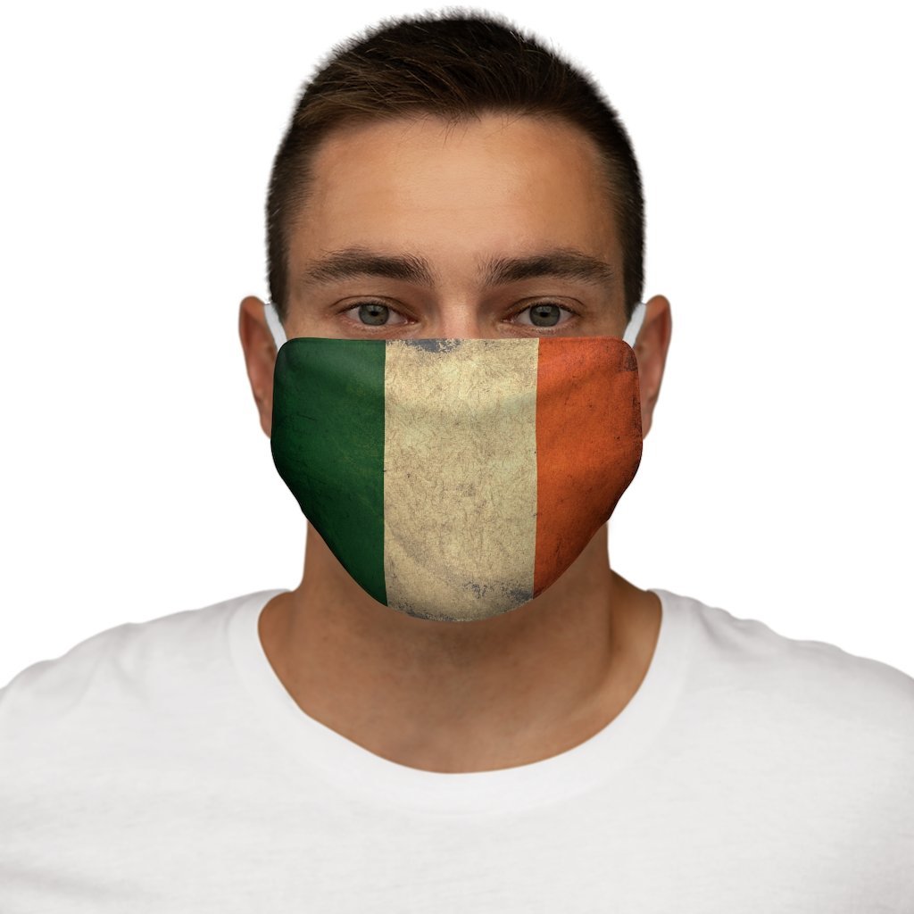 Distressed Irish Polyester Face Mask - celticgoods
