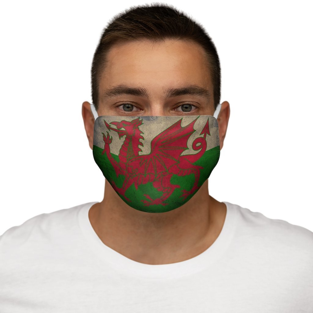 Distressed Welsh Polyester Face Mask - celticgoods