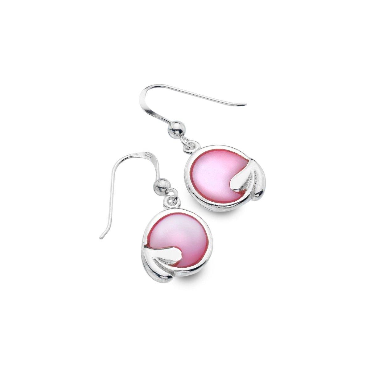Mackintosh Pink Leaf Earrings - celticgoods