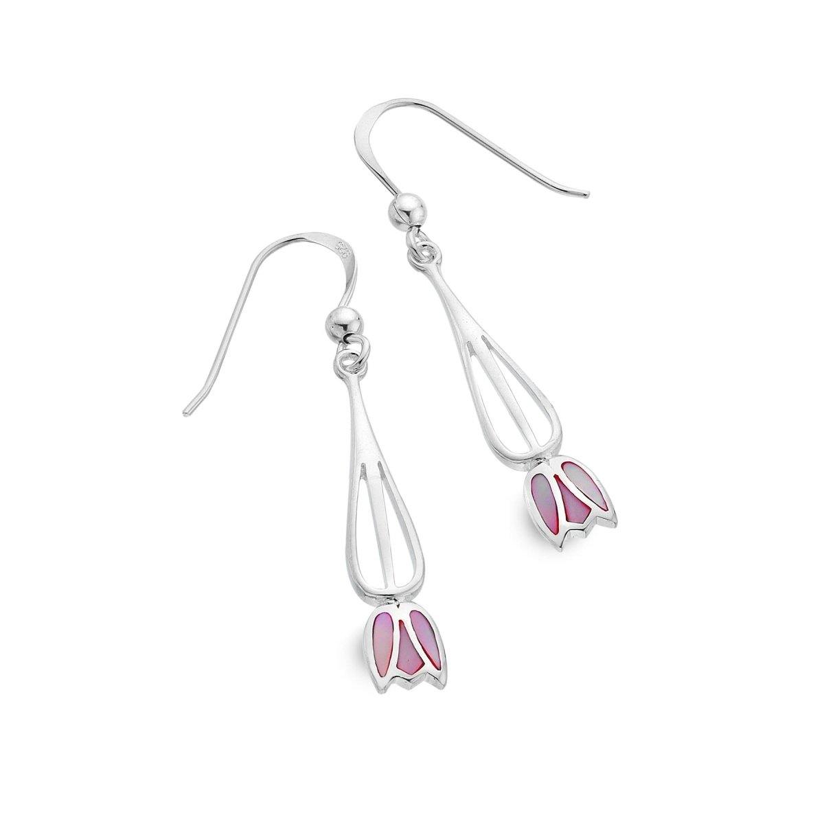 Mackintosh Pink Tulip Earrings - celticgoods