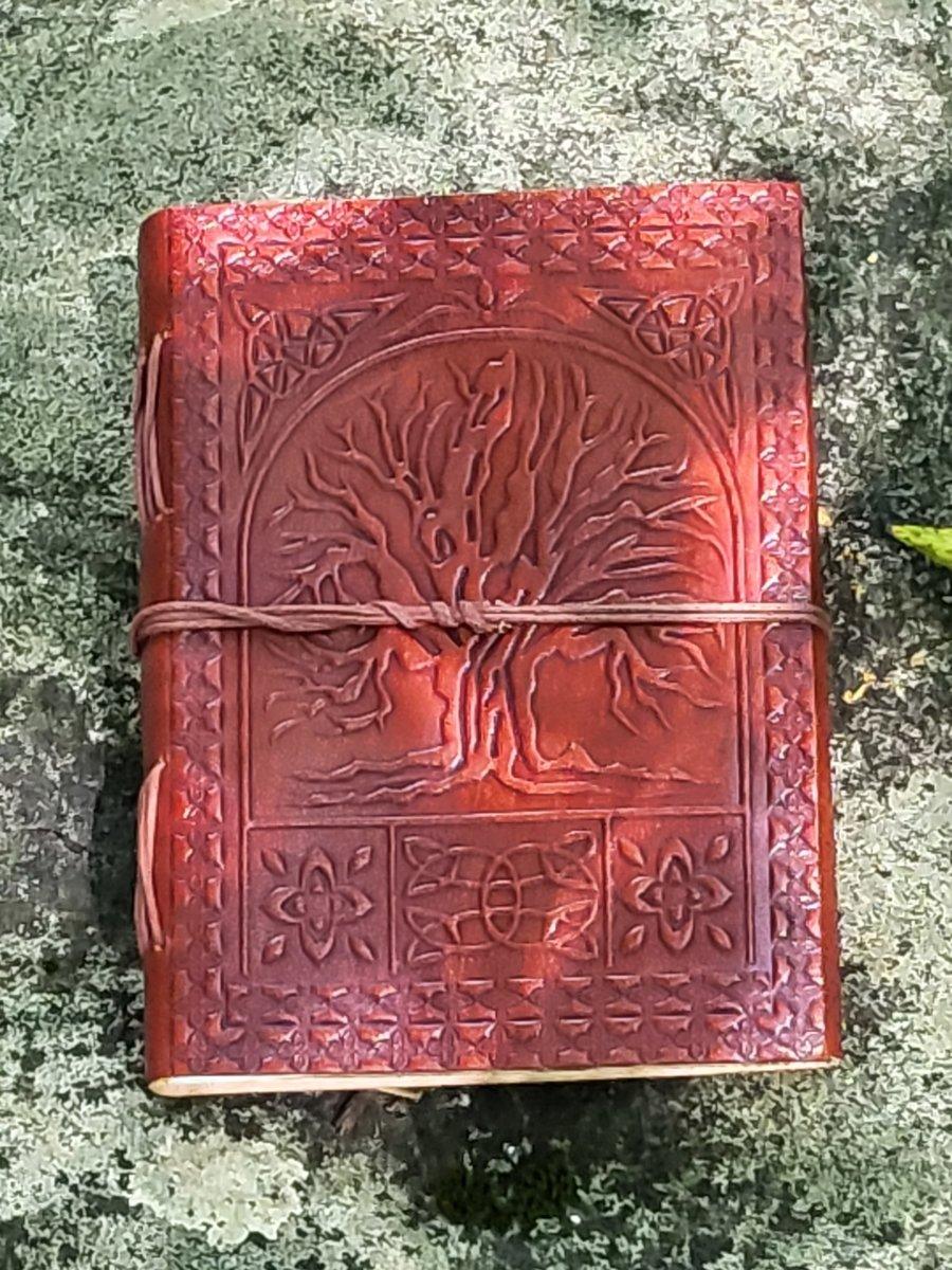 Celtic Leather Journal - Tree Of Life - celticgoods
