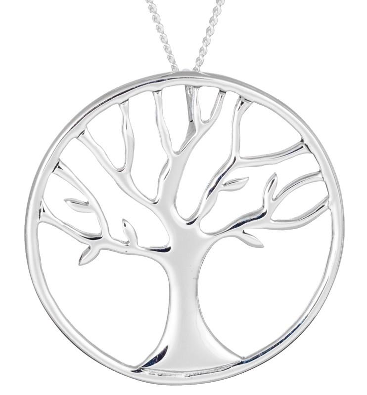Large Round Tree Of Life Necklace - celticgoods
