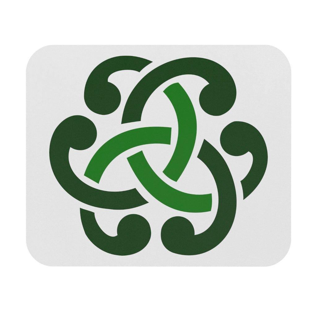 Green Celtic Knots Mouse Pad (Rectangle) - celticgoods