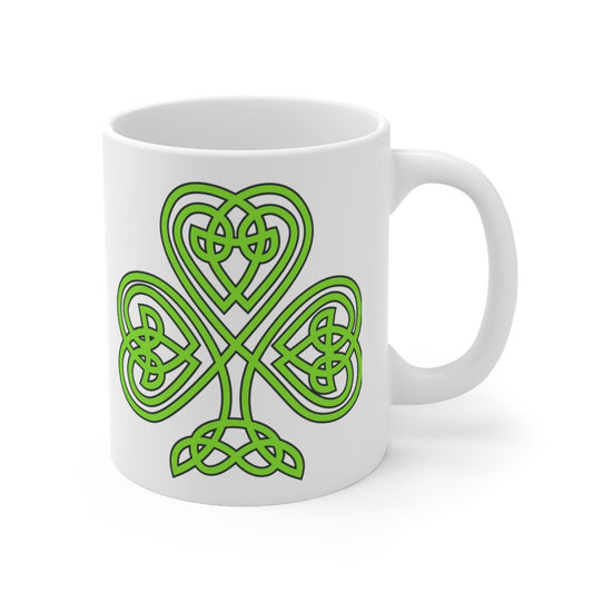 Celtic Knot Shamrock 11oz - celticgoods