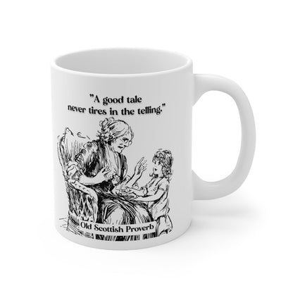 Celtic Sayings Mug - Good Tales - 11oz - celticgoods