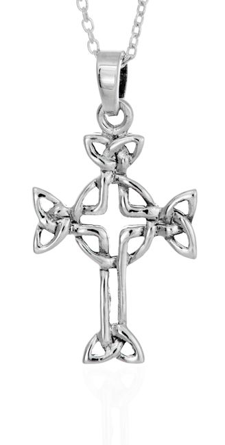 Celtic Knotwork Cross Pendant Necklace - celticgoods