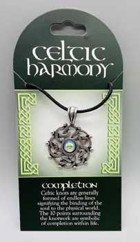 Celtic Harmony Completion Pewter Pendant - celticgoods