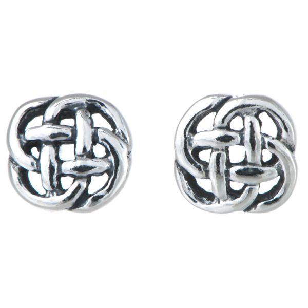Round Celtic Knot Stud Earrings - celticgoods