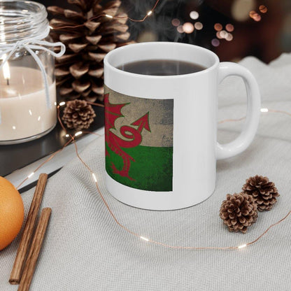 The Wales Mug - Distressed 11oz - celticgoods