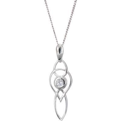 Three Loops Celtic Stone Necklace - celticgoods