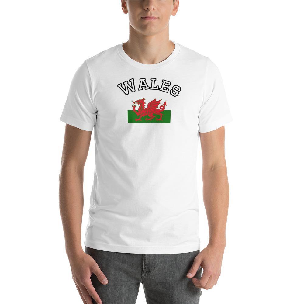 Wales Country and Flag Short Sleeve Unisex T-Shirt - celticgoods