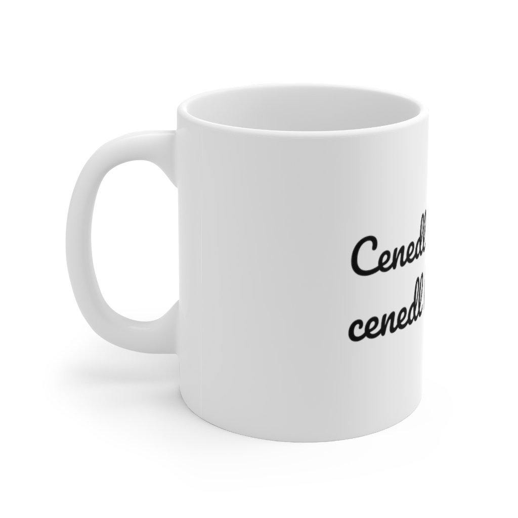Welsh Sayings Mug: "Cenedl heb iaith..." - 11oz - celticgoods